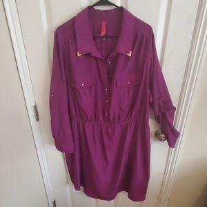 Utility shirt dress